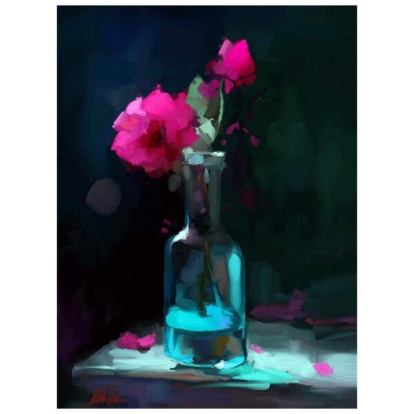 Flower Bottle - Paint By Numbers Kit - Image 2
