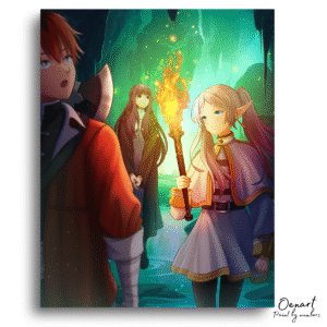 Frieren Beyond Journey's End: Frieren Fern & Stark - Anime Paint By Numbers Kit