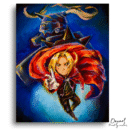 Fullmetal Alchemist Brotherhood: Edward & Alphonse Fanart - Anime Paint By Numbers Kit