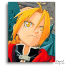 Fullmetal Alchemist Brotherhood: Edward & Alphonse Part 2 - Anime Paint By Numbers Kit