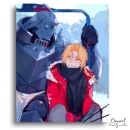 Fullmetal Alchemist Brotherhood: Edward and Alphonse Fanart - Anime Diamond Painting