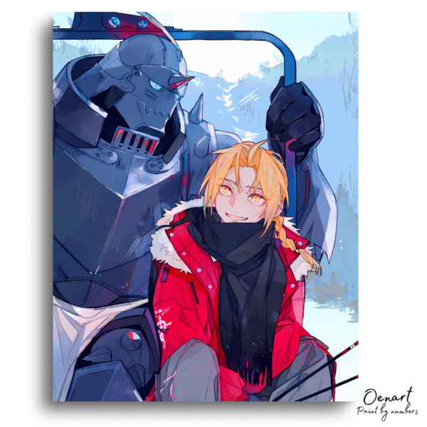 Fullmetal Alchemist Brotherhood: Edward and Alphonse Fanart - Anime Diamond Painting