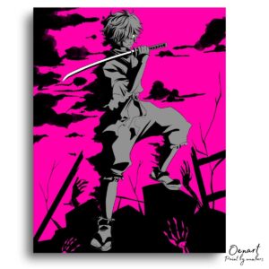 Hell's Paradise: Pink - Anime Paint By Numbers Kit