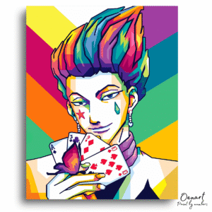 Hunter × Hunter: Hisoka with Cards - Anime Diamond Painting