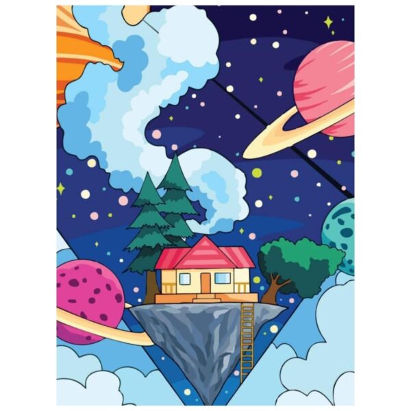 In the sky: Paint By Numbers Kit - Image 2