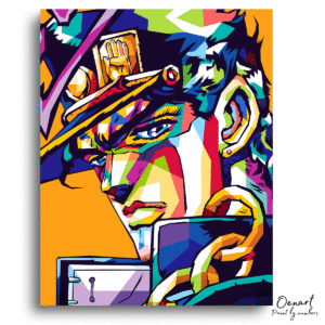 JoJo's Bizarre Adventure: Jotaro Kujo Pop Art - Anime Diamond Painting