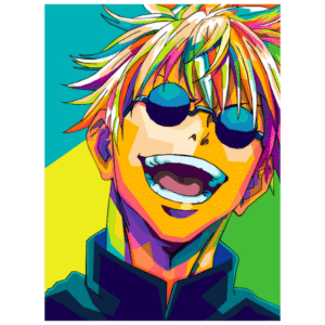 Jujutsu Kaisen: Gojo Satoru with Glasses - Anime Paint By Numbers Kit-Oenart™