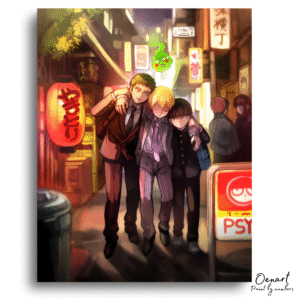 Mob Psycho 100: Shigeo Ekubo and Reigen - Anime Diamond Painting