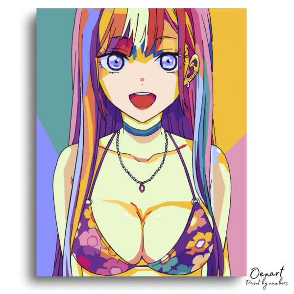 My Dress Up Darling: Marin Kitagawa Bikini Pop Art - Anime Diamond Painting