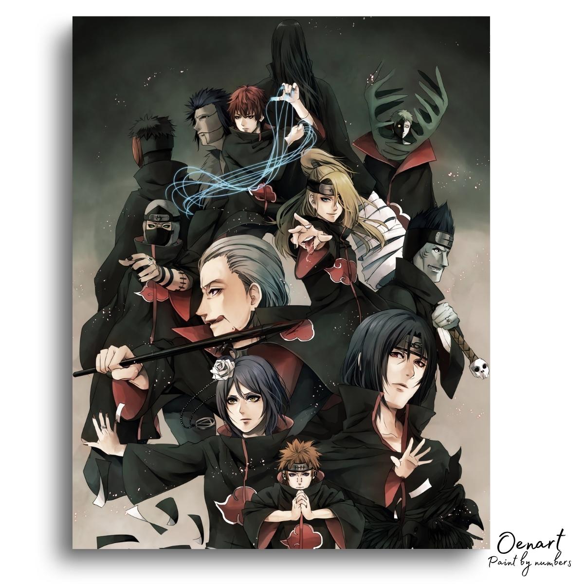 Naruto Shippuden: In Black - Anime Diamond Painting