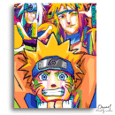 Naruto Shippuden: Naruto Minato and Jiraiya - Anime Diamond Painting