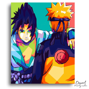 Naruto Shippuden: Naruto and Sasuke - Anime Diamond Painting
