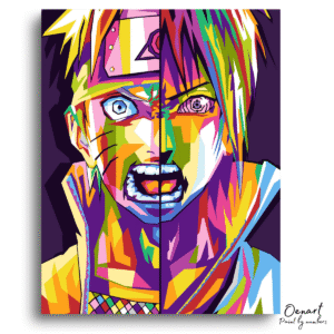 Naruto Shippuden: Naruto and Sasuke Pop Art - Anime Diamond Painting