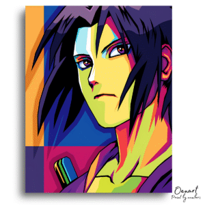 Naruto Shippuden: Uchiha Sasuke Wpap Pop Art - Anime Diamond Painting