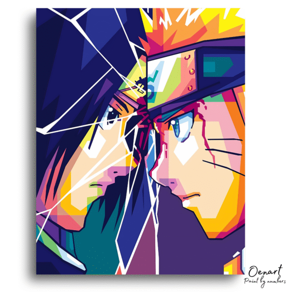 Naruto vs Sasuke - Anime Diamond Painting
