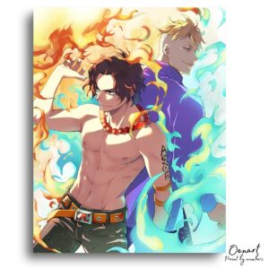 One Piece: Ace & Marco - Anime Paint By Numbers Kit