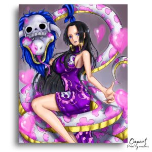 One Piece: Boa Hancock with Snake - Anime Paint By Numbers Kit