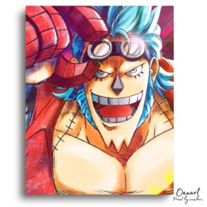 One Piece: Franky Portrait - Anime Paint By Numbers Kit