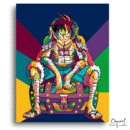 One Piece: Luffy Pop Art - Anime Paint By Numbers Kit