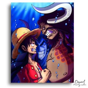One Piece: Luffy Vs Kaido - Anime Paint By Numbers Kit