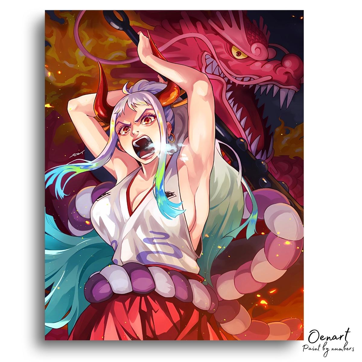 One Piece: Yamato & Dragon - Anime Diamond Painting