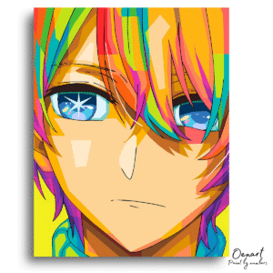 Oshi no Ko: Aqua Pop Art - Anime Diamond Painting
