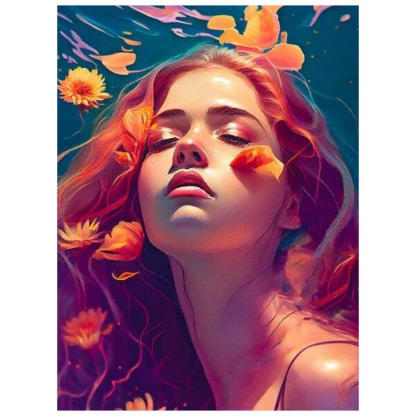 Red Head Portrait - Paint By Numbers Kit - Image 2