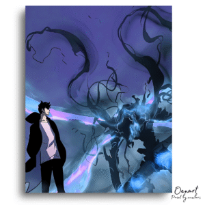 Solo Leveling: Jin Woo and Beru - Anime Diamond Painting