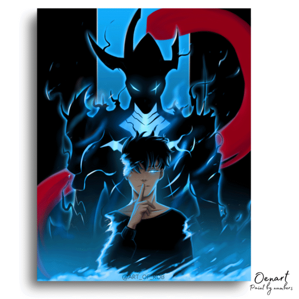 Solo Leveling: Jin Woo and Igris - Anime Diamond Painting