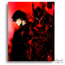 Solo Leveling: Jin Woo with Red Shadow - Anime Diamond Painting