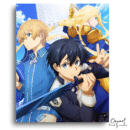 Sword Art Online: Alice, Eugeo and kirito - Anime Diamond Painting