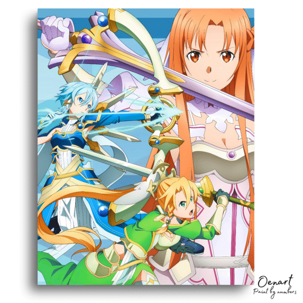 Sword Art Online: Stacia, Terraria & Solus - Anime Diamond Painting