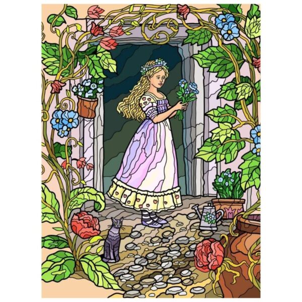 The Princess Garden: Paint By Numbers Kit - Image 2