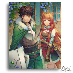 The Rising of the Shield Hero: Naofumi and Raphtalia - Anime Diamond Painting