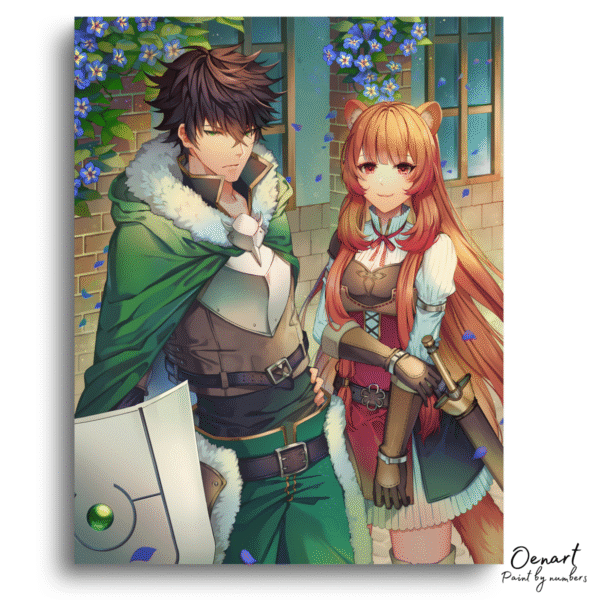 The Rising of the Shield Hero: Naofumi and Raphtalia - Anime Diamond Painting