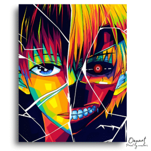 Tokyo Ghoul: Kaneki Ken Pop Art - Anime Diamond Painting
