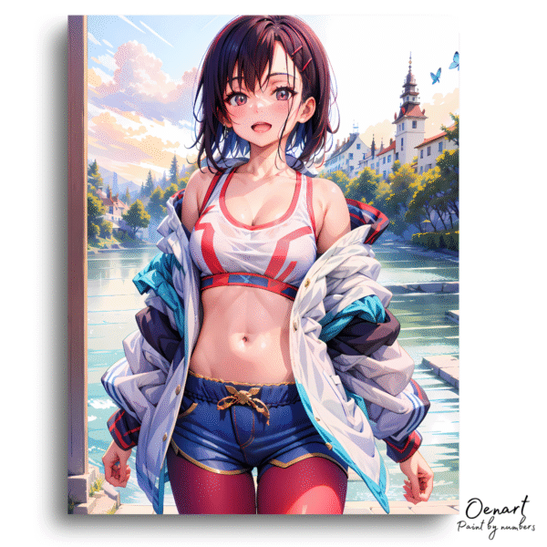 Zom 100: Cute Mikazuki Shizuka - Anime Paint By Numbers Kit