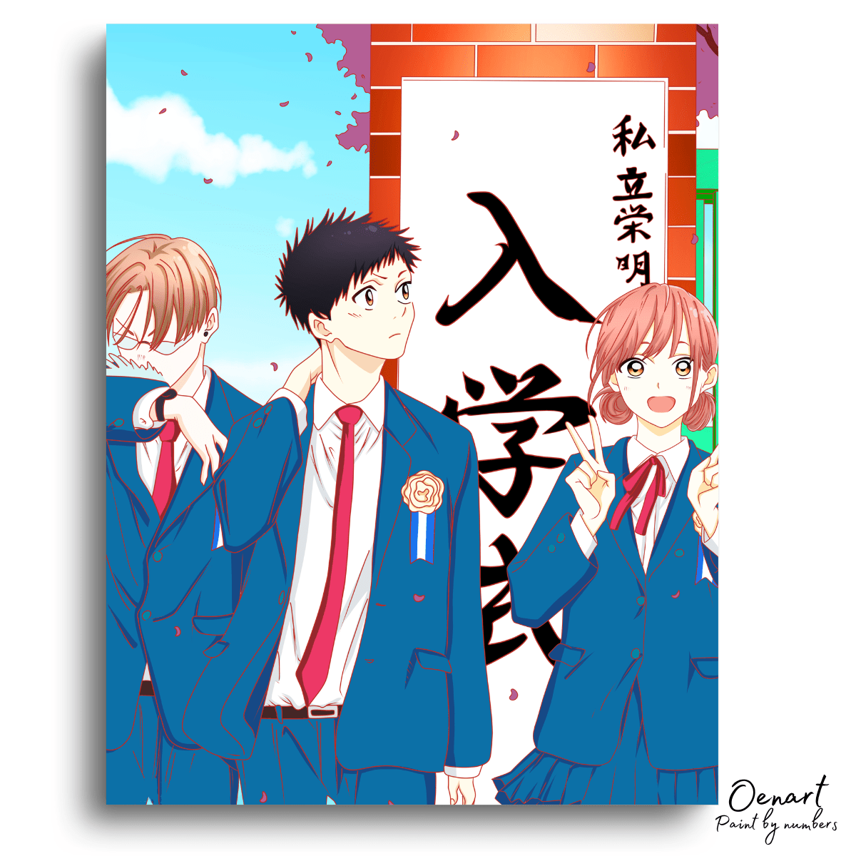 Blue Box - Anime Paint By Numbers Kit - Oenart™