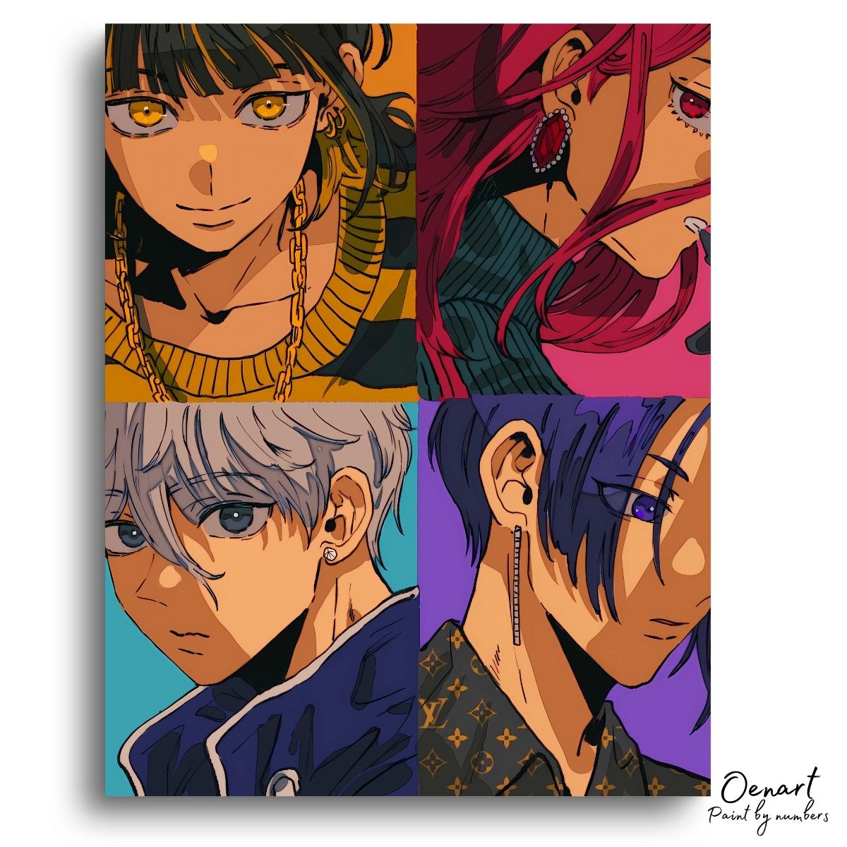 Blue Lock: Four - Anime Diamond Painting - Oenart™