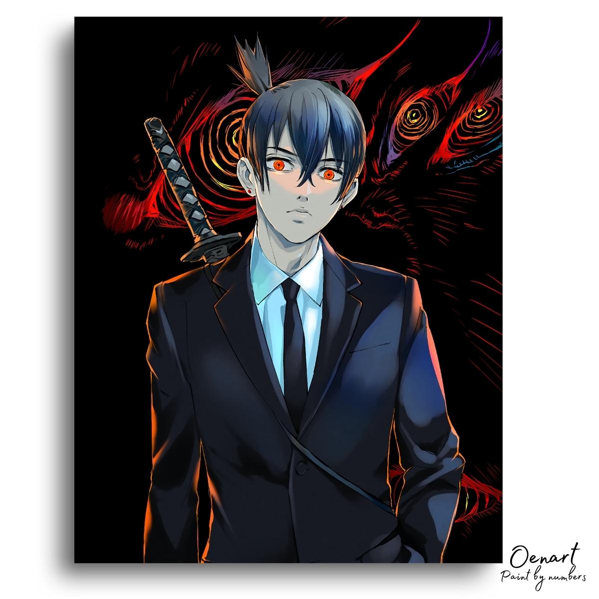 Chainsaw Man: Aki Hayakawa - Anime Diamond Painting - Oenart™