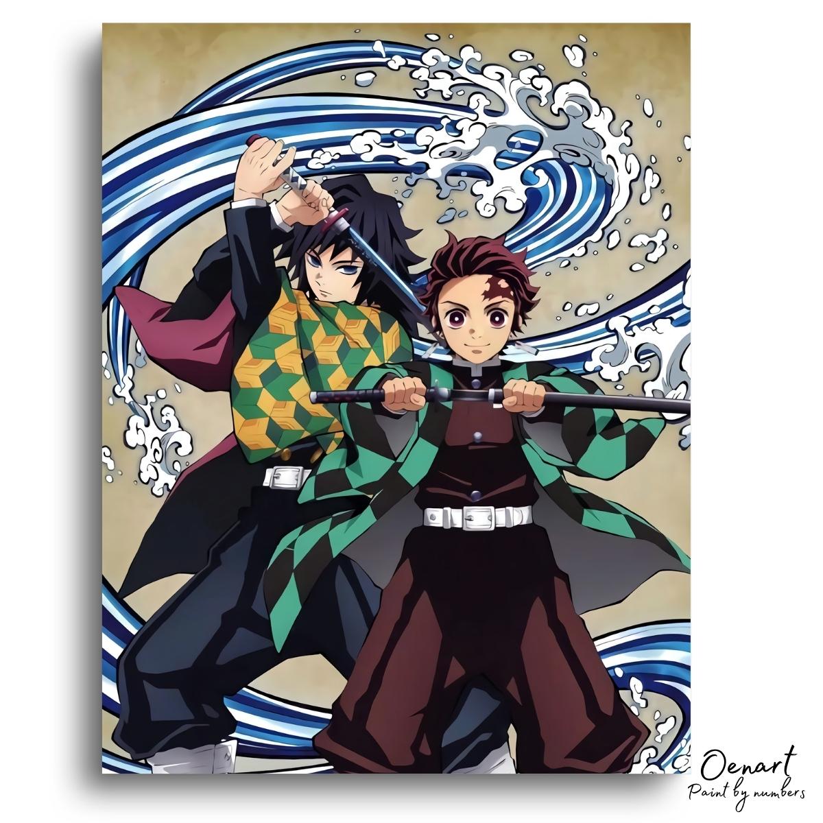 Demon Slayer: Partners - Anime Diamond Painting - Oenart™
