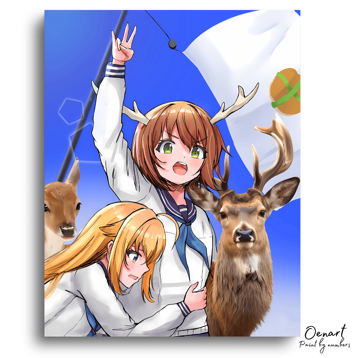 My Deer Friend Nokotan - Anime Paint By Numbers Kit - Oenart™
