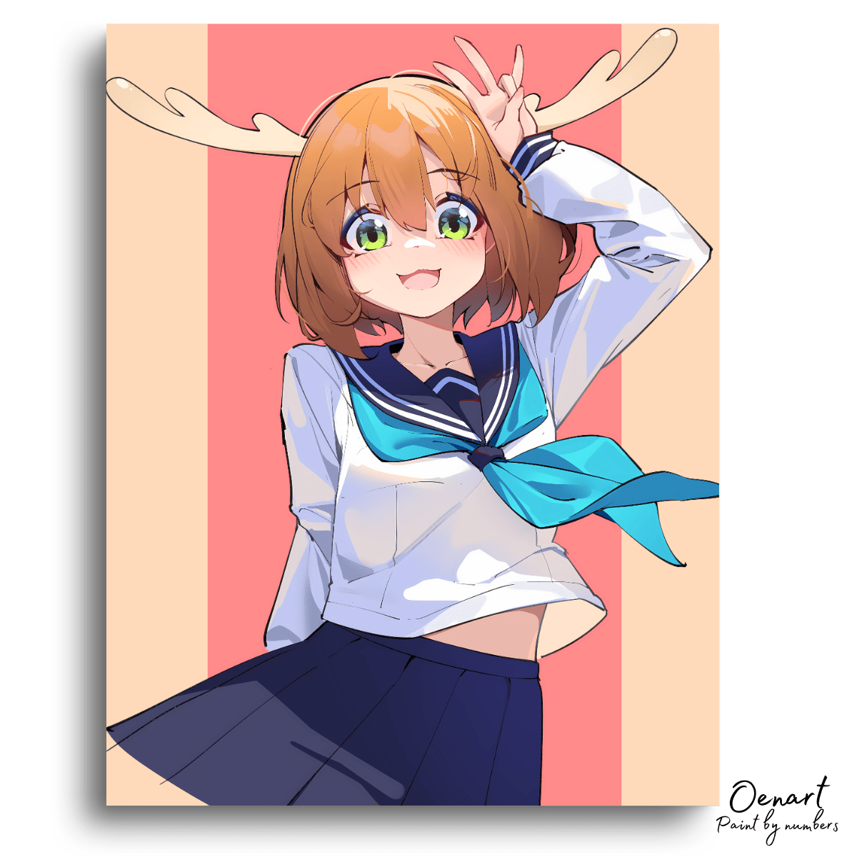 My Deer Friend Nokotan: Noko Shikanoko - Anime Paint By Numbers Kit - Oenart™