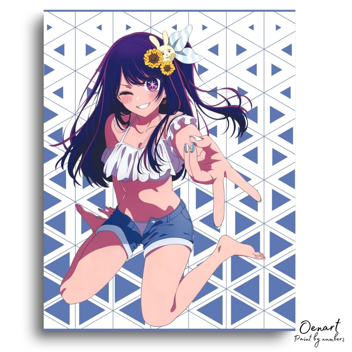 Oshi no Ko: Swim Suit - Anime Diamond Painting - Oenart™