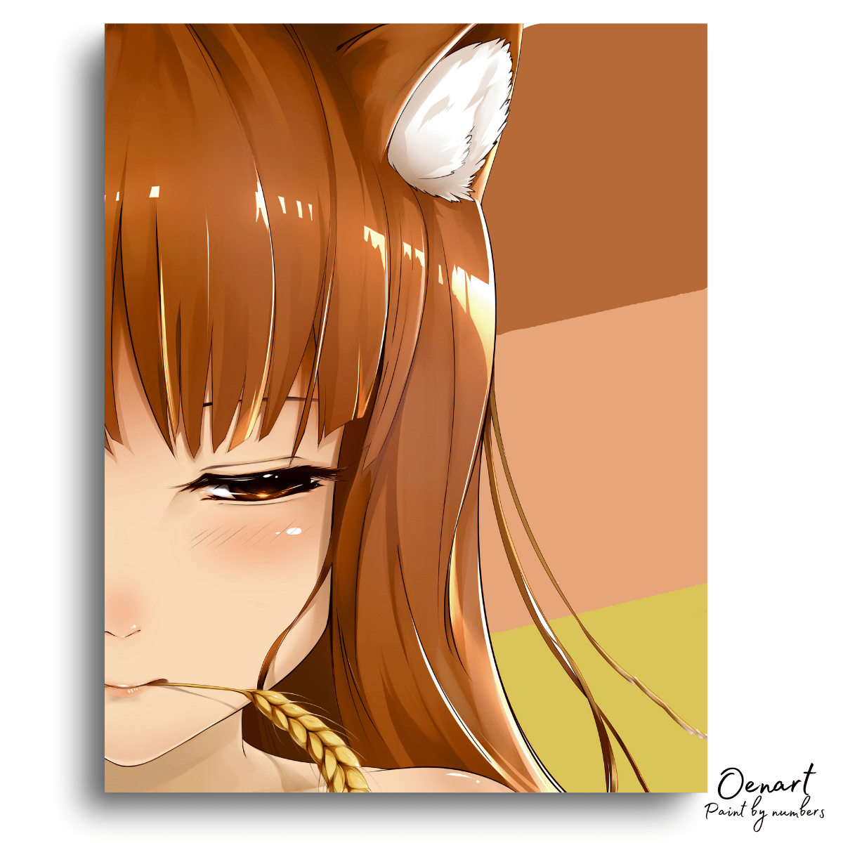 Spice and Wolf: Kawaii Holo The Wise Wolf - Anime Paint By Numbers Kit - Oenart™
