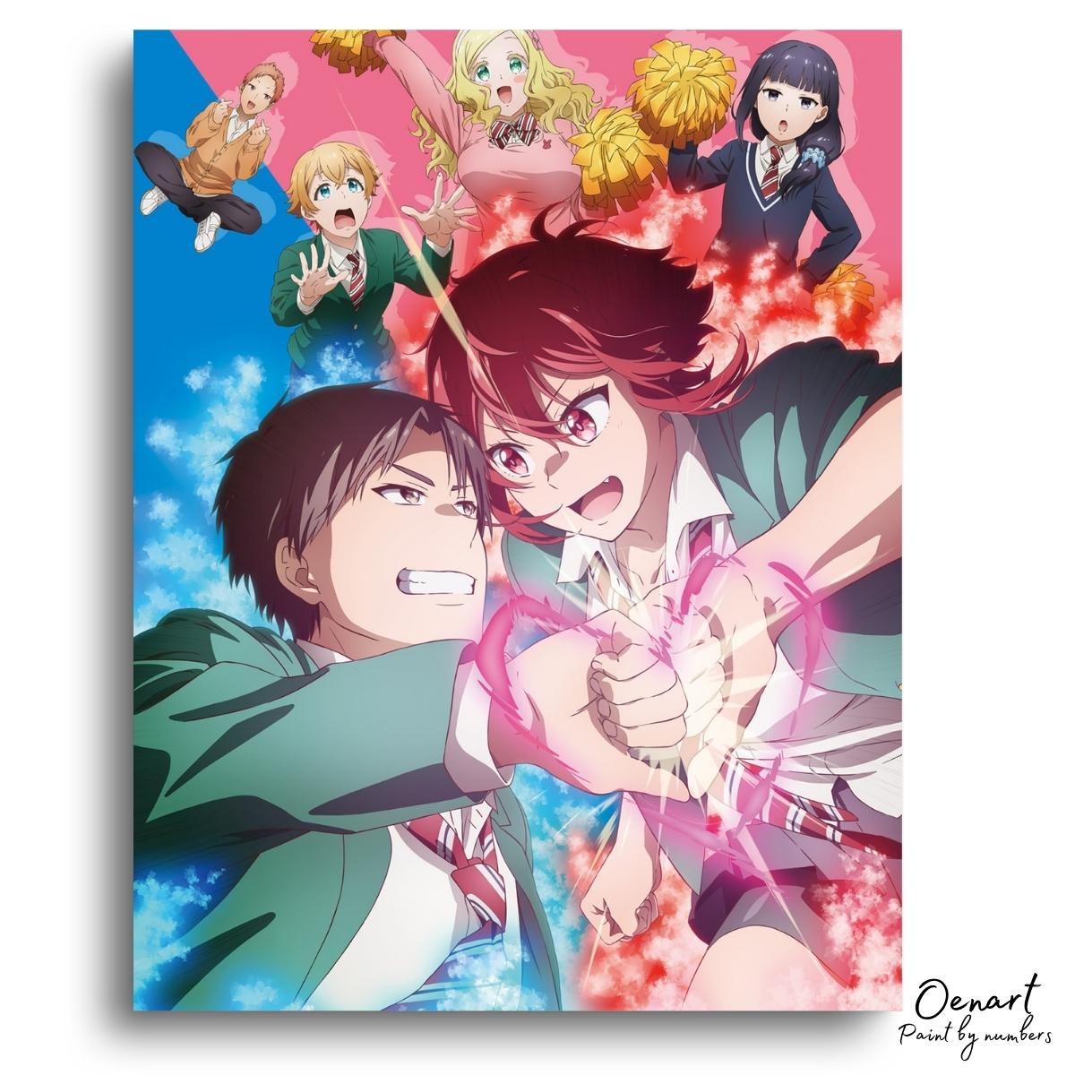 Tomo Chan Is a Girl: Challange - Anime Diamond Painting - Oenart™
