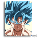 Dragon Ball Super: Goku Blue Battle-Ready – Anime Paint By Numbers Kit