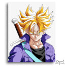 Dragon Ball Z: Future Trunks Super Saiyan Sword – Anime Paint By Numbers Kit