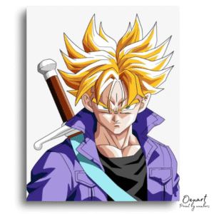 Dragon Ball Z: Future Trunks Super Saiyan Sword – Anime Paint By Numbers Kit