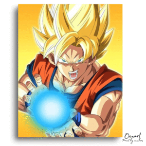 Dragon Ball Z: Goku Super Saiyan Kamehameha – Anime Paint By Numbers Kit
